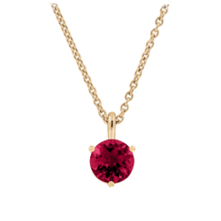 Pendant 3-Prong Setting with a Ruby