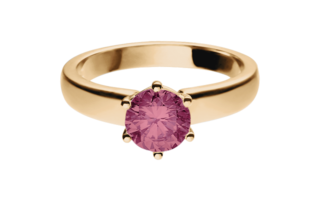 Gemstone Ring Malmö Turmaline pink in Rose Gold