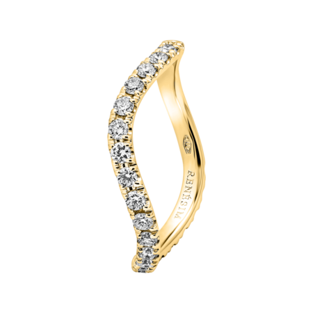 Memoire Ring Wave in Gelbgold