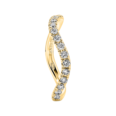 Memoire Ring Wave in Gelbgold