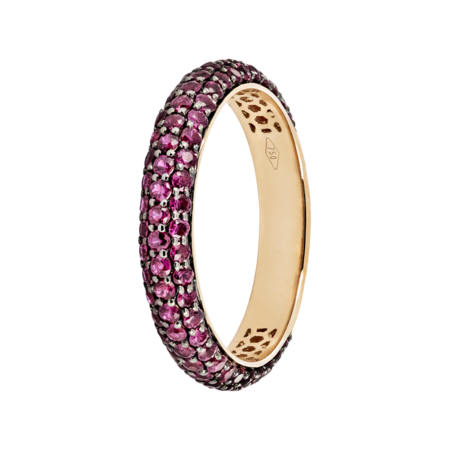 Ring Couleur Rouge in Roségold