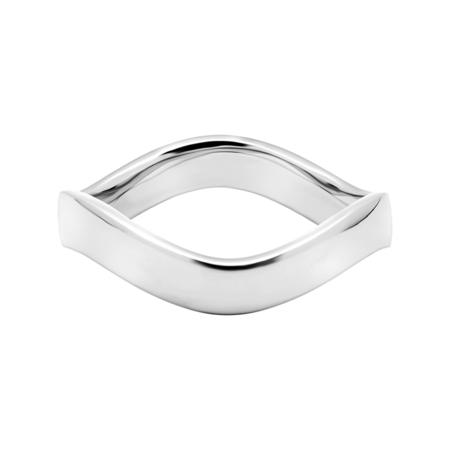 Ring Wave 3,5 mm in Platin