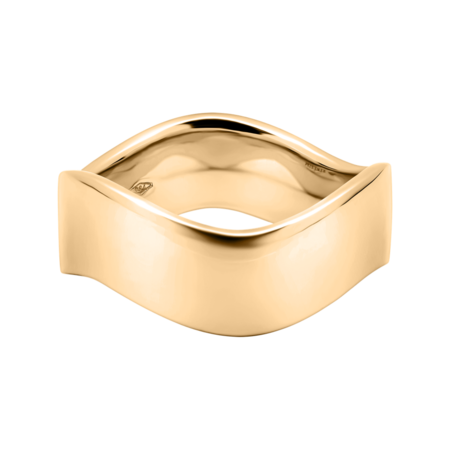 Ring Wave 6 mm in Roségold