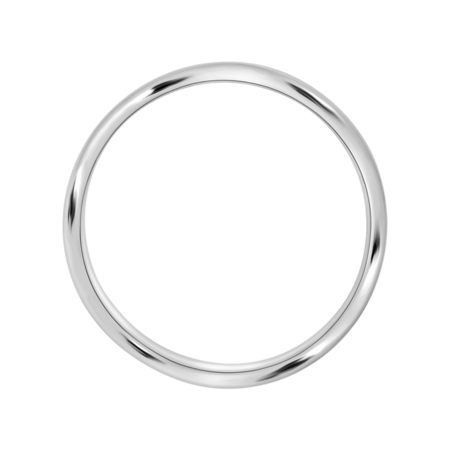 Ring Wave 6 mm in Weißgold