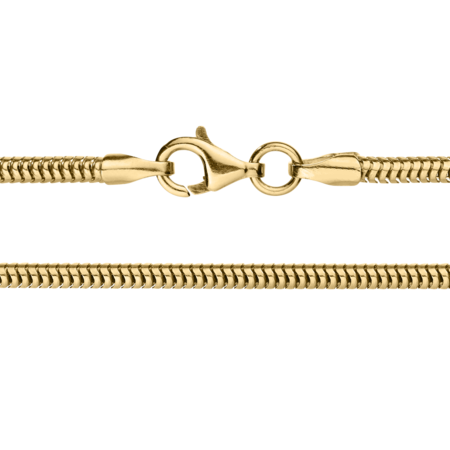 Schlangenkette in Gelbgold