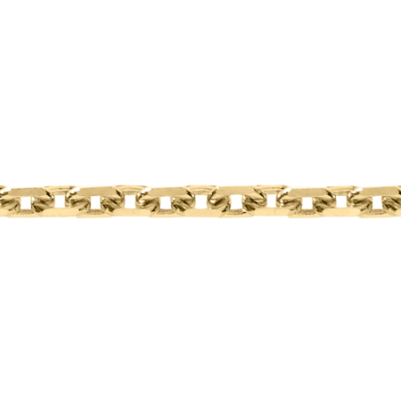 Anchor Chain Diamond Cut in Yellow Gold