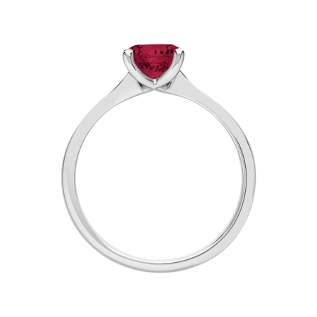 Basel Ruby red in White Gold