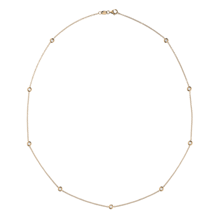 Diamond Necklace Circuit 0.07 carat in Rose Gold