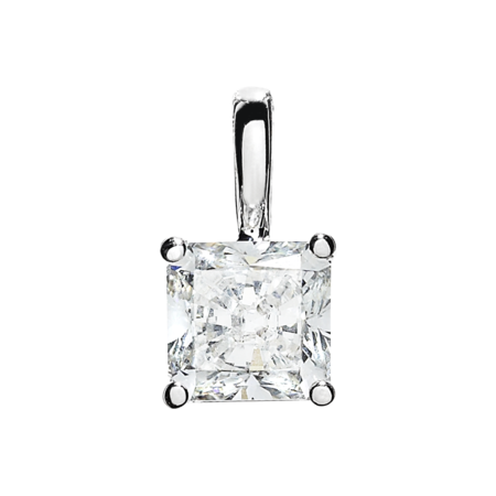 Diamond Pendant 4 prong setting 0.60 Carat in White Gold