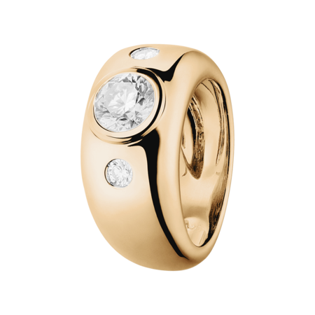 Diamond Ring Naples 1 carat in Rose Gold