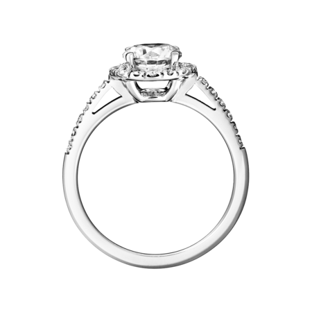 Diamond Ring Prague 0.75 carat in White Gold