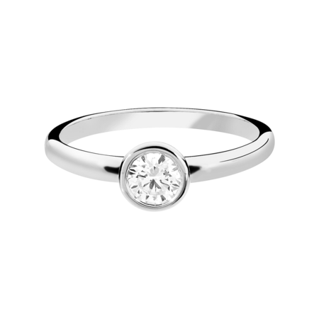 Diamond Ring Vienna 0.5 carat in White Gold