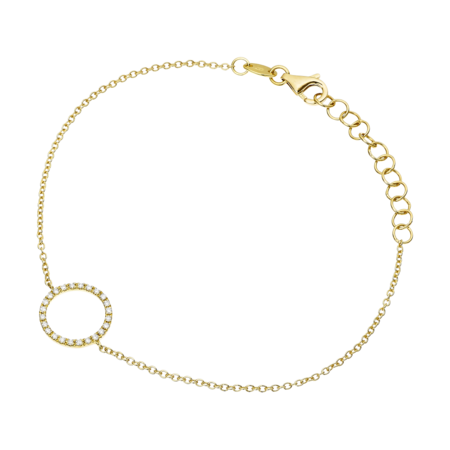 Enchanté Bracelet Circle in Yellow Gold