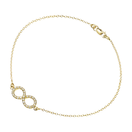 Enchanté Bracelet Infinity in Yellow Gold