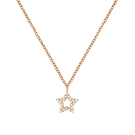 Enchanté Necklace Star in Rose Gold