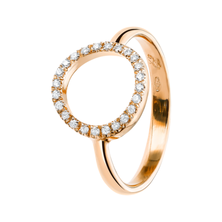 Enchanté Ring Circle in Rose Gold