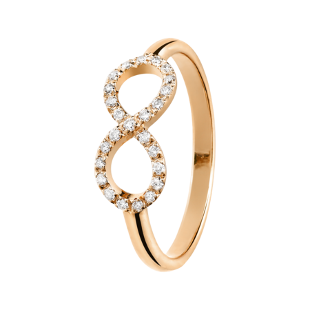 Enchanté Ring Infinity in Rose Gold