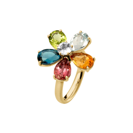 Flowers Ring small in Yellow Gold