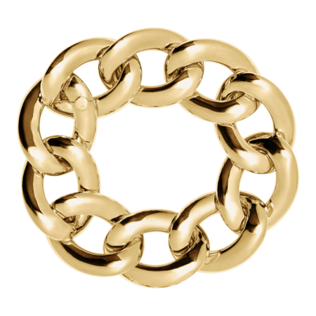 Gold Bracelet V in Yellow Gold