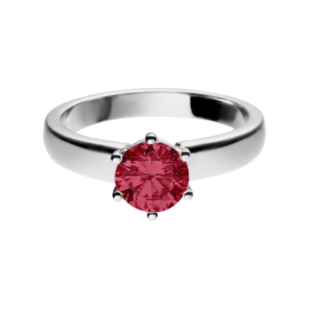 Malmö Ruby red in Platinum