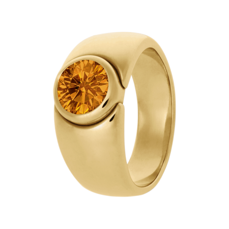 Mantua Madeira Citrine orange in Yellow Gold