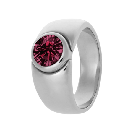 Mantua Rhodolite red in Platinum