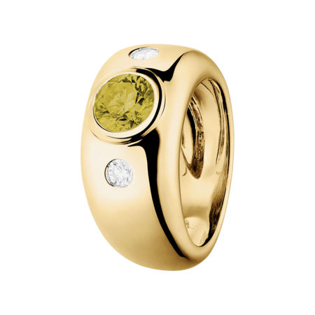 Naples Sapphire yellow in Yellow Gold