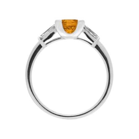 Paris Madeira Citrine orange in White Gold