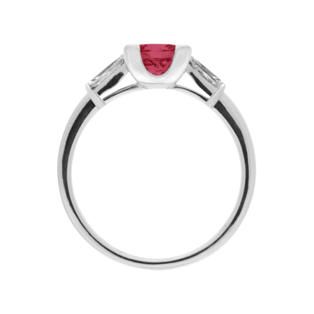 Paris Ruby red in White Gold
