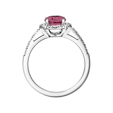 Prague Tourmaline pink in White Gold