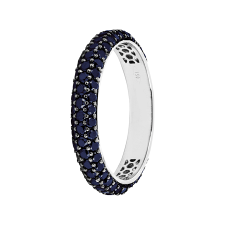 Ring Couleur Bleu in White Gold