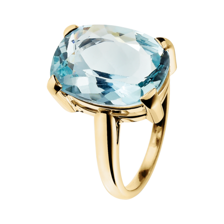 Rocks Antique Cut Ring in Yellow Gold