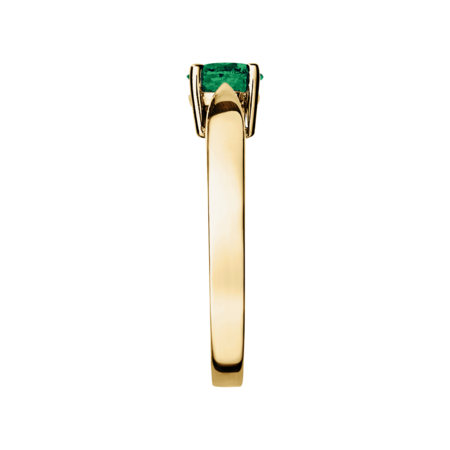Vancouver Emerald green in Yellow Gold