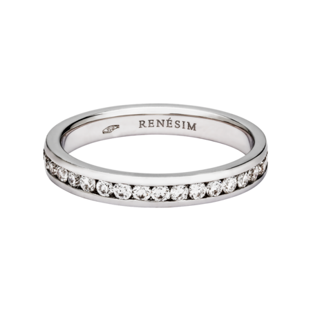 Wedding Rings with Eternity Ring Amsterdam in White Gold/Yellow Gold