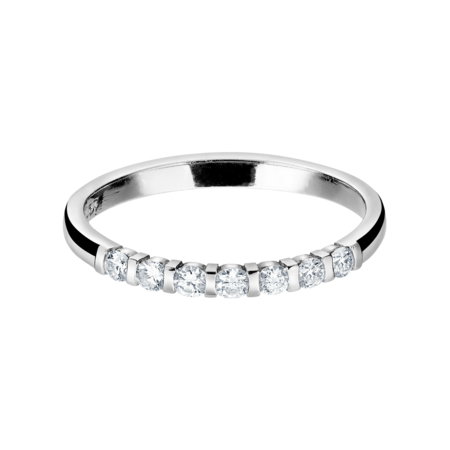 Wedding Rings with Eternity Ring Rotterdam in White Gold/Yellow Gold