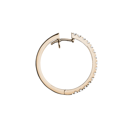 Créoles Diamant II in Or rose
