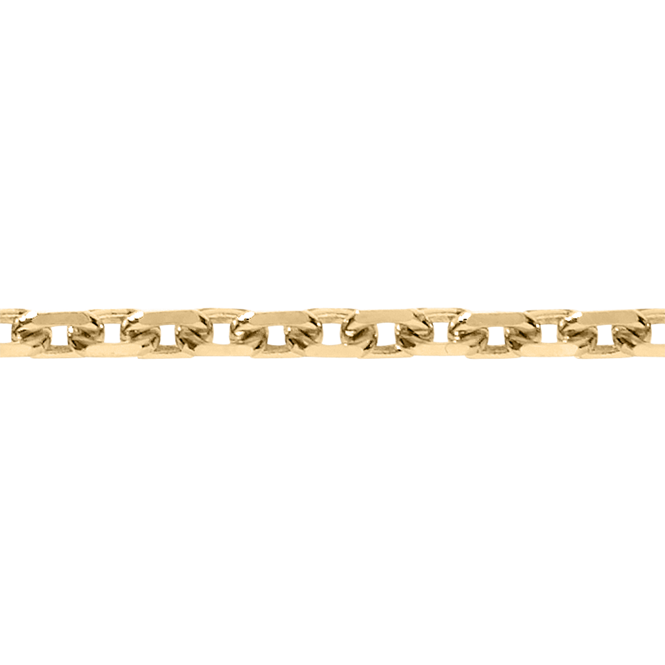 Anchor Chain Diamond Cut in Rose Gold