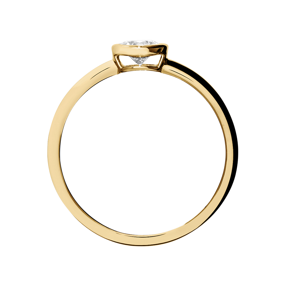 Diamantring Wien 0,5 Karat in Gelbgold