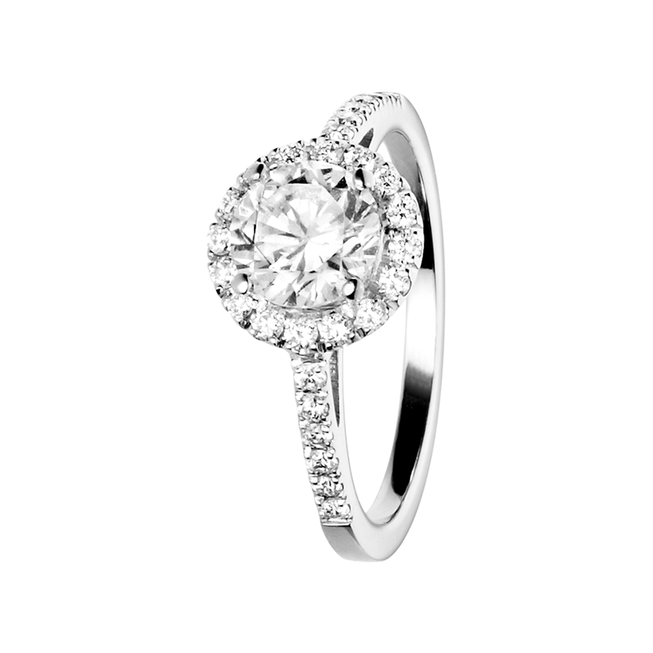 Diamond Ring Prague 0.75 carat in Platinum