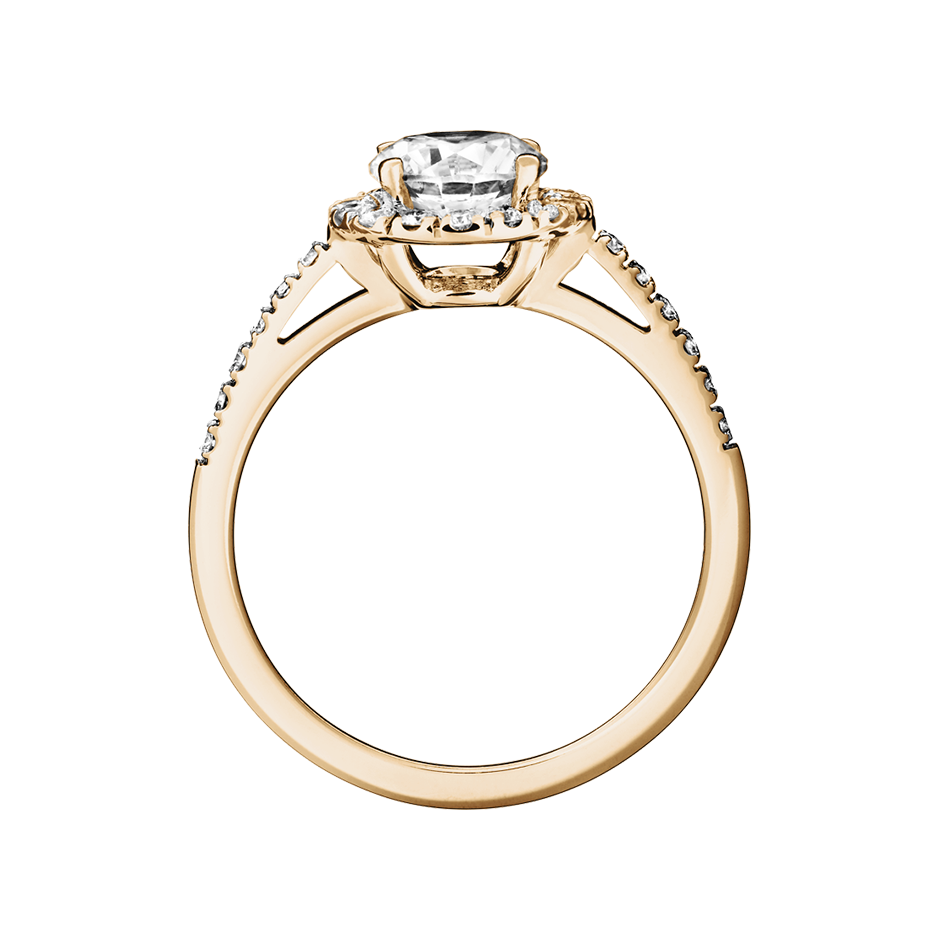 Diamond Ring Prague 0.75 carat in Rose Gold