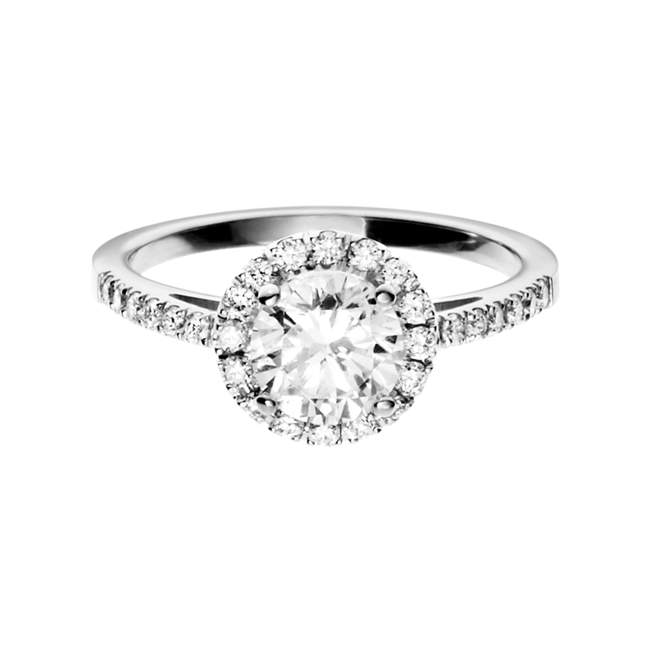 Diamond Ring Prague 0.75 carat in White Gold