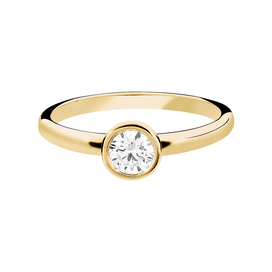 Diamond Ring Vienna 0.5 carat in Yellow Gold