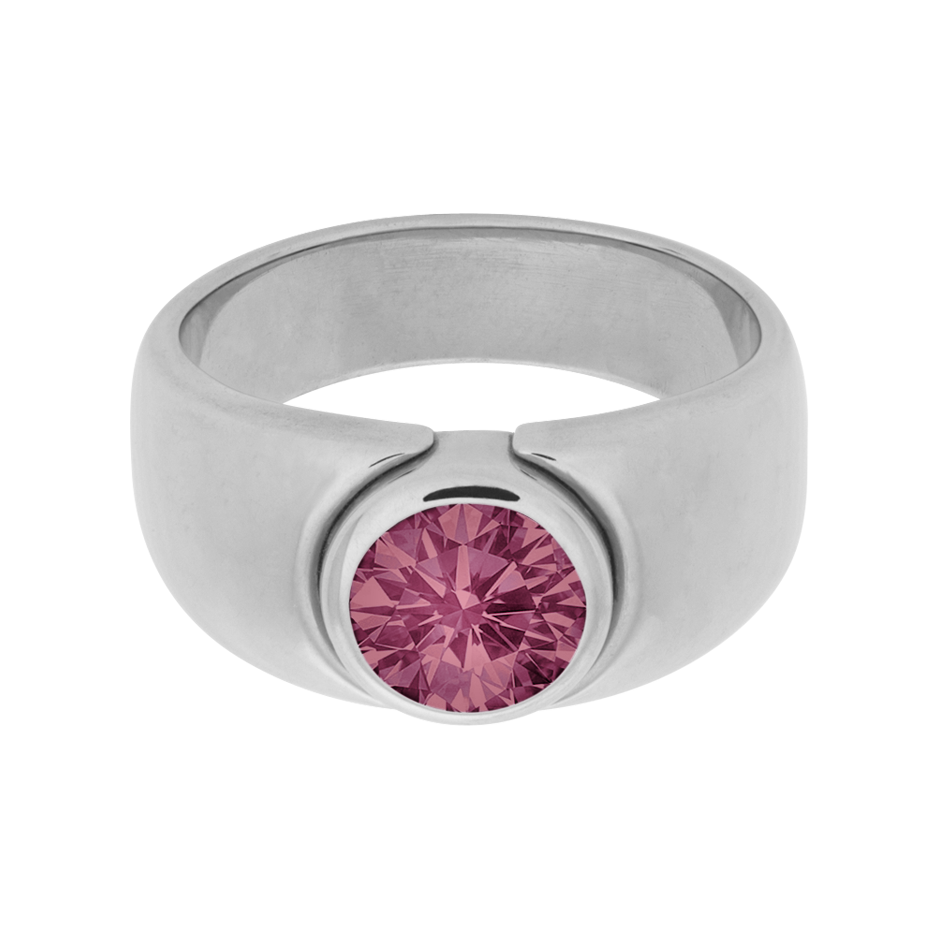 Mantua Tourmaline pink in Platinum