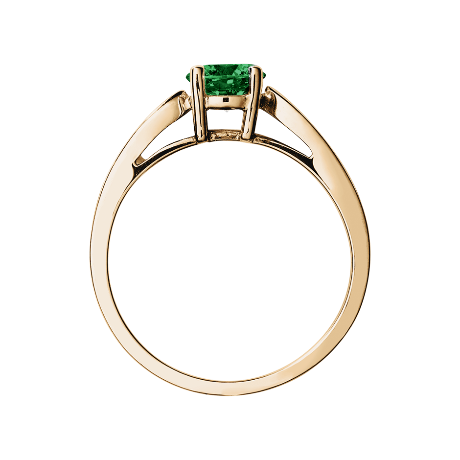 Vancouver Tourmaline green in Rose Gold