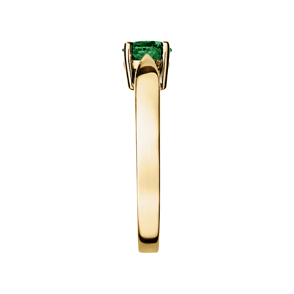 Vancouver Tourmaline green in Yellow Gold