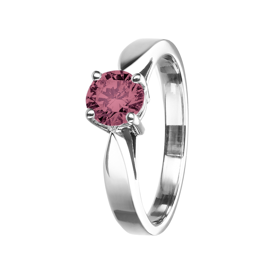 Vancouver Tourmaline pink in White Gold